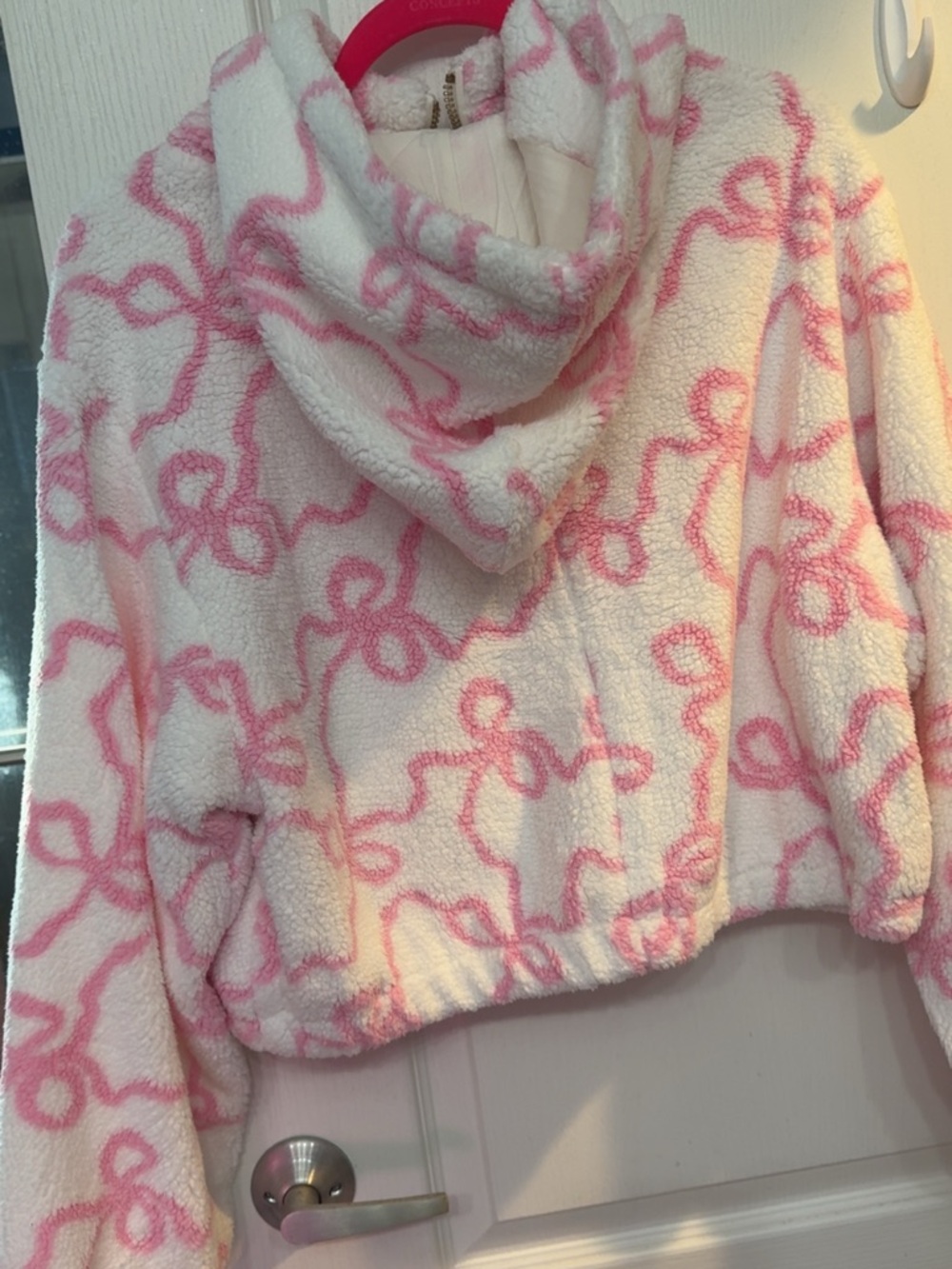 LOVE SHACK FANCY Darcelle Bomber Jacket Pastry Pink BNWT! Large- fits like a M- - Picture 4 of 4
